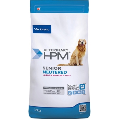 Virbac Veterinary HPM Senior Dog Neutered Large & Medium 2 x 12 kg