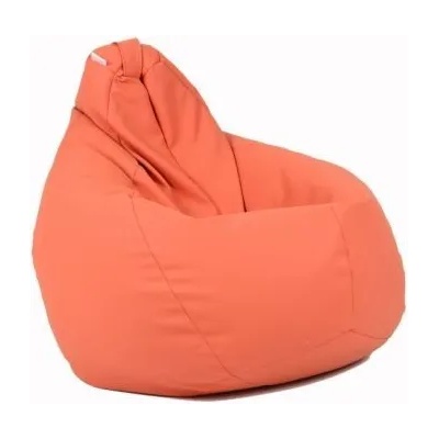 Pufrelax Калъф за пуф круша, 220л. , Nirvana Hobbit - Orange, (Не съдържа пълнеж), PU кожа