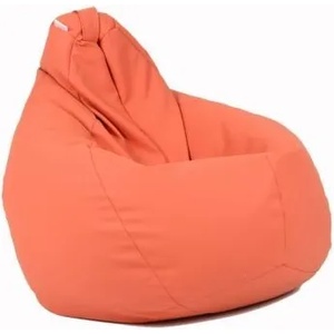 Pufrelax Калъф за пуф круша, 220л. , Nirvana Hobbit - Orange, (Не съдържа пълнеж), PU кожа