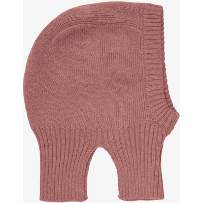 Dětská pletená merino kukla růžová Brick Dust CeLaVi