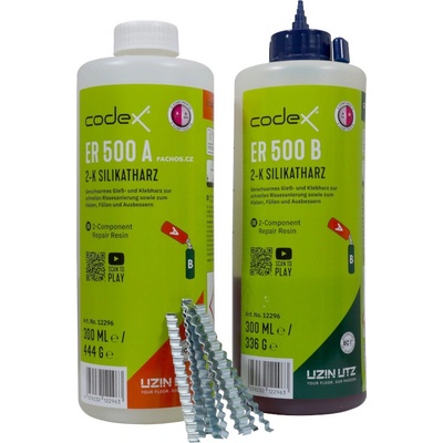 Codex ER 500 silikátová pryskyřice se sponami 600 ml + 20 ks