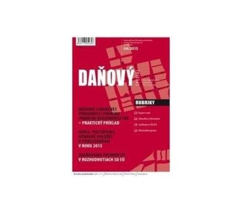 Daňový špeciál 4/2015