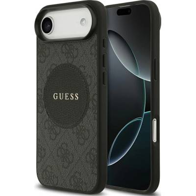 GUESS Калъф Guess 4G Circle Classic Logo MagSafe за iPhone Air, черен (GUHMP17MP4PGRSGK)