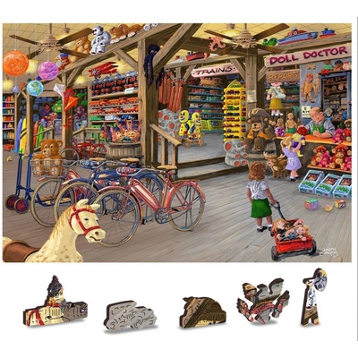WOODEN CITY Dřevěné V hračkářství 2v1 EKO 200 dílků