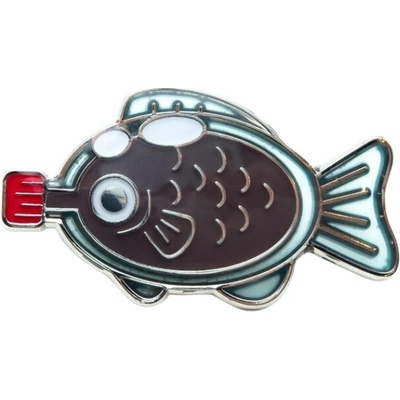 Leon Romer kovový pin soy fish 33 mm