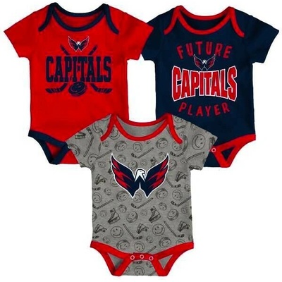 Dětské body Fanatics Slam Dunk 3Piece Creeper Set Washington Capitals