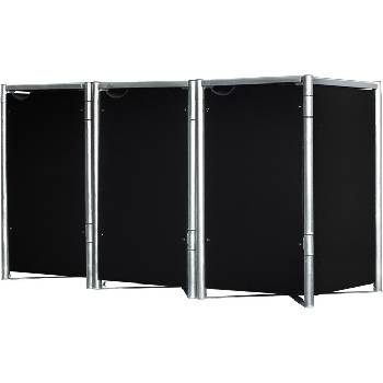 Hide 3 koše 240 l 80 x 278 x 115 cm čierny