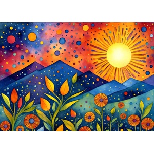 Enjoy - Puzzle Sunset Rain - 1 000 piese