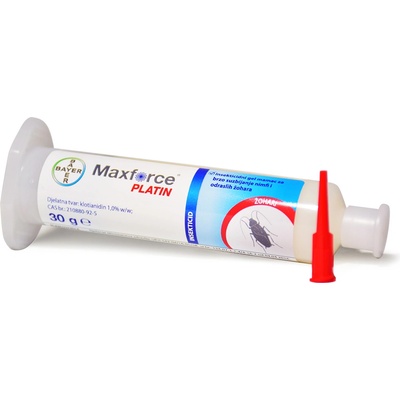 Envu Франция (бивш BAYER) Максфорс Платин Maxforce® Platin гел за хлебарки и люспеници - 30 гр. + ПОДАРЪК Бутало (071-905)