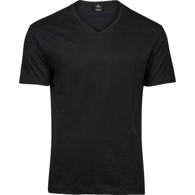 Tee Jays 8006 pánske tričko s výstrihom do V Fashion Sof Tee čierne