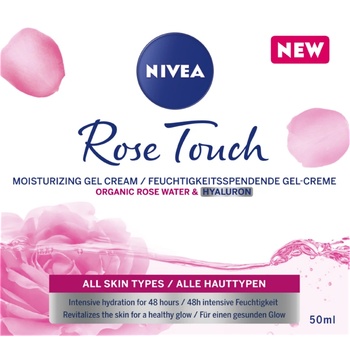 Nivea Rose Touch Хидратиращ дневен крем Дневен крем дамски 50ml