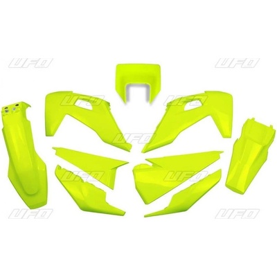 UFO kompletní plasty HUSQVARNA TE/TX/FE 20 žlutá fluo HUSQVARNA TE 450 rok 2020