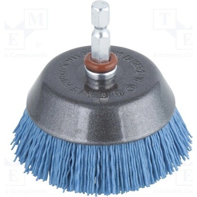WOLFCRAFT 2729000 Zadní kartáč; 65mm; šestihranný; 1/4"; drátěný; polyamid