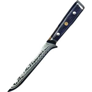 HARAHU Дамаски кухненски нож YU-37414 - Boning / Син KP37414