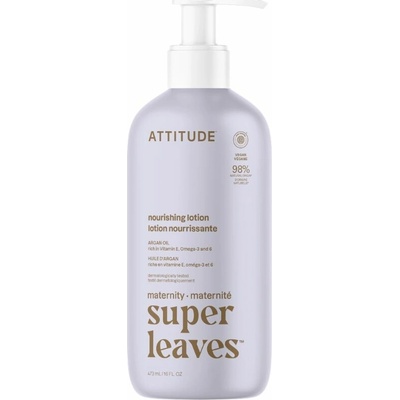 ATTITUDE Super leaves Maternity vyživující tělové mléko pro těhotné s arganem 473 ml
