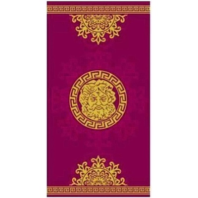 TiaHome Plážová osuška egyptská froté 100% bavlna Zeus bordová 90x170cm