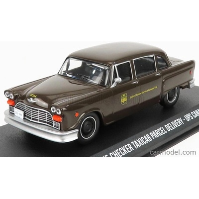 Greenlight Checker Taxi Cab Ups Canada 1975 Brown 1:43