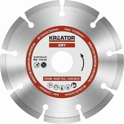 Kreator Diamantový kotouč segmentový 125 mm KRT082102