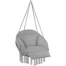 tectake 404878 závesné kreslo samira šedá