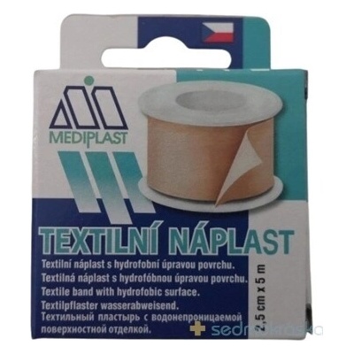 MEDIPLAST Textilná náplasť 1121 2,5 cm x 5 m 1 ks