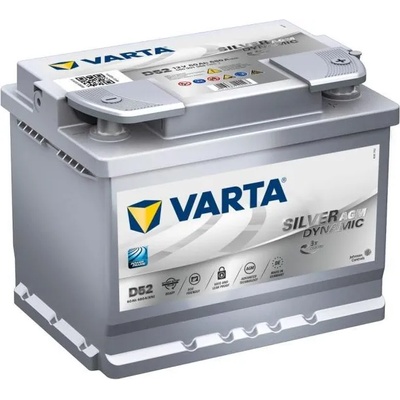 VARTA D52 Silver Dynamic AGM 60Ah 680A right+ (560 901 068 D852)