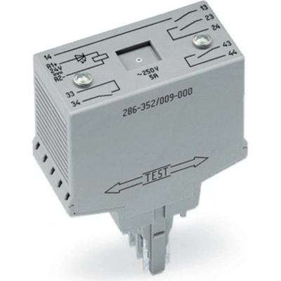WAGO 286-352/004-000, 286-352/004-000 zátěžové relé, 30 V/DC, 250 V/AC, 1 ks