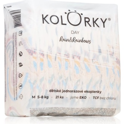 Kolorky Day Rain&Rainbow M 5-8 Kg 21 ks