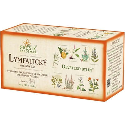 Grešík Bylinný čaj Lymfatický 30 x 1,5 g