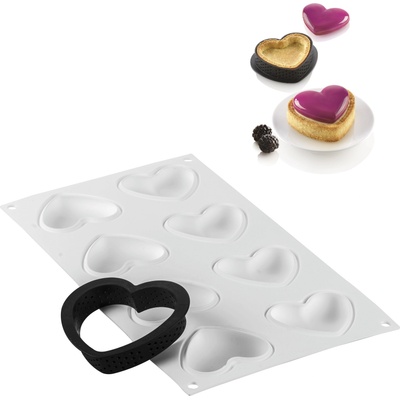 Silikomart Форма за тарт Mini Petit Amour 2 части (25.317.13.0065)