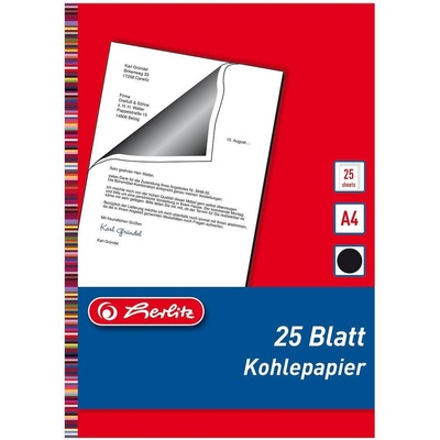 Herlitz Индиго машинописно, черно А4 25 листа Herlitz 10303725