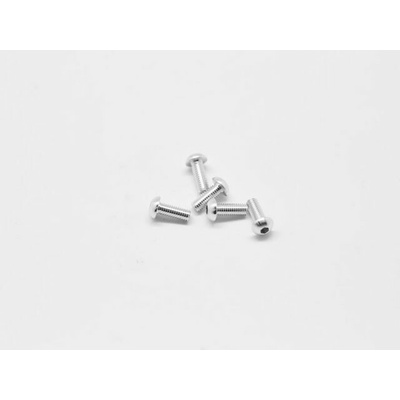 Arrowmax Alu Screw Allen Roundhead M3X8 Silver 7075 5 AM-14RH3008-S