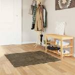 vidaXL Каса за килим MARSA Леснозелен 100 x 100 cm Полиестер и PVC (42023147)