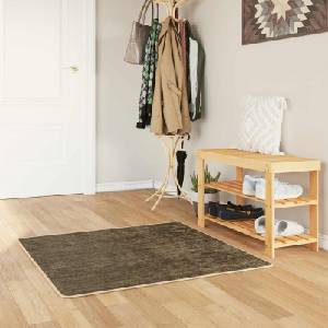 vidaXL Каса за килим MARSA Леснозелен 100 x 100 cm Полиестер и PVC (42023147)