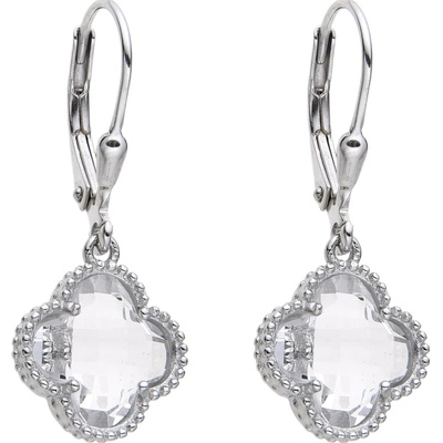Jan Kos jewellery Stříbrné náušnice s bílým zirkonem MHT-248