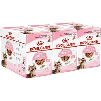 Royal Canin Kitten Sterilised консерви в сос за кастрирани котенца 36 x 85 г