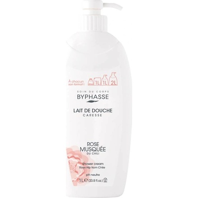 Byphasse Sprchový krém Rose šípkový olej 1000 ml