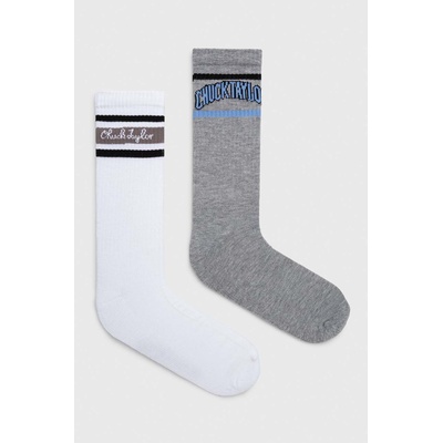 Converse Чорапи Converse (2 броя) в бяло (E1236H.2020)
