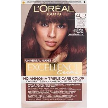Barva na vlasy L'Oréal Paris Excellence Creme Triple Protection 4UR Universal Dark Red 48 ml