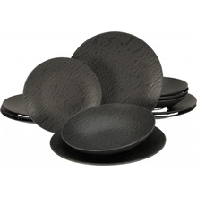 Creatable Jídelní servis Schiefer Black sada talířů 12 ks