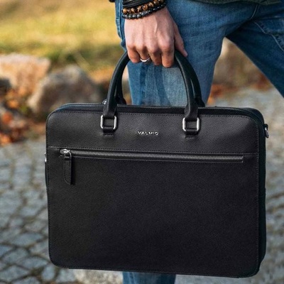 Valmio pánská taška z pravé kůže Kauri black