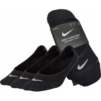 Nike ponožky 3 páry WOMENS LIGHTWEIGHT FOOTI SX4863 010 čierne