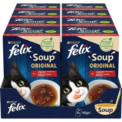 PURINA FELIX Polévka ORIGINÁL Venkovské chutě 48x48 g