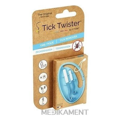 TickTwister háčik na vyberanie kliešťov s klipom 2 ks