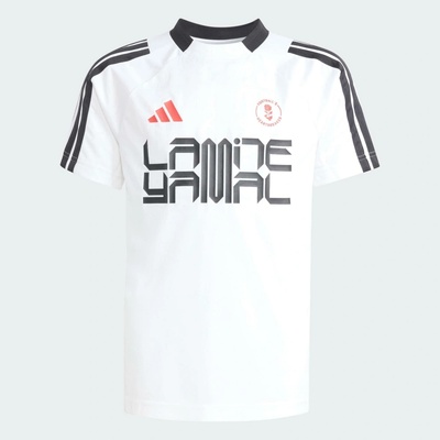 adidas Lamine Yamal detský tréningový dres biely