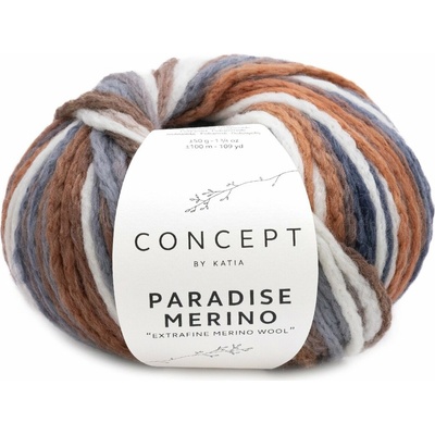 PARADISE MERINO Katia Farby PARADISE MERINO: 505 ecru-hnedá-šedá-tmavá šedá