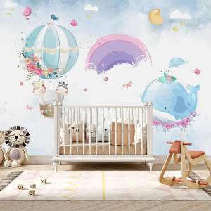 Art Gift Decor Детски фототапет - Под лилавата дъга