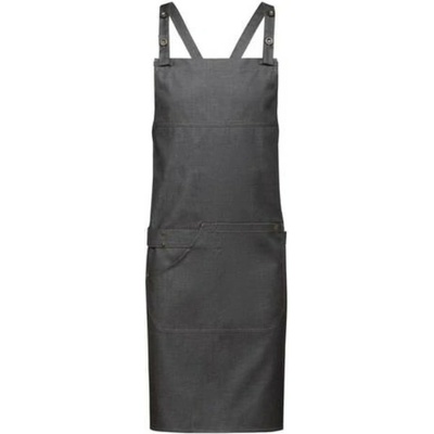 Greiff Zástěra s laclem denim anthrazit 77 x 85 cm