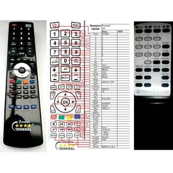 GENERAL PROCEED CD - съвместимо дистанционно управление на марката General (CD)
