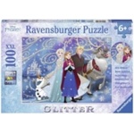 Ravensburger Verlag Ravensburger Kinderpuzzle - 13610 Frozen - Glitzernder Schnee - Disney Frozen Puzzle für Kinder ab 6 Jahren, mit 100 Teilen im XXL-Format, mit Glitzer | Walt Disney