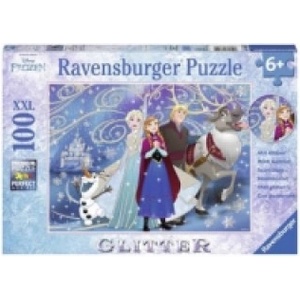 Ravensburger Verlag Ravensburger Kinderpuzzle - 13610 Frozen - Glitzernder Schnee - Disney Frozen Puzzle für Kinder ab 6 Jahren, mit 100 Teilen im XXL-Format, mit Glitzer | Walt Disney
